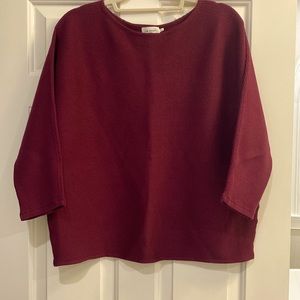 The Reset dolman 3/4 sleeve sweater.